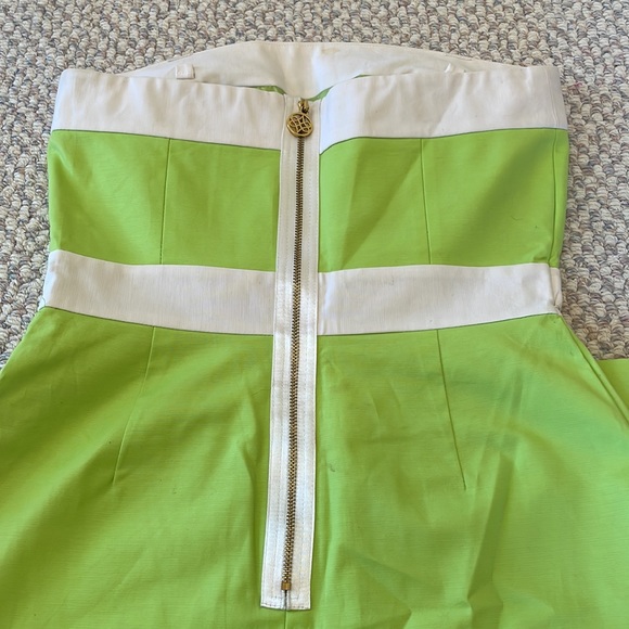 Lime color dress - Picture 3 of 4